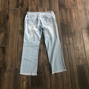 Vintage Tommy Hilfiger light jeans star fringe 10